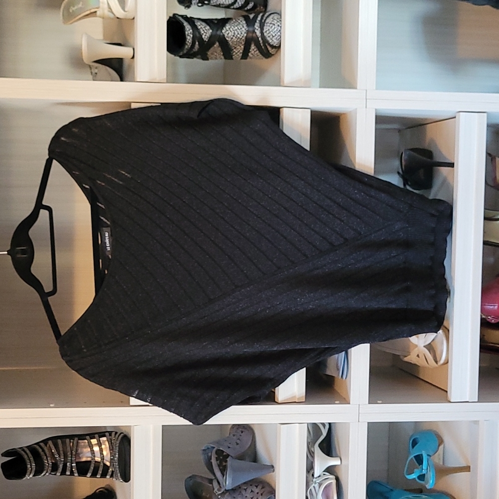 Le Chateau sheer shimmery sweater
